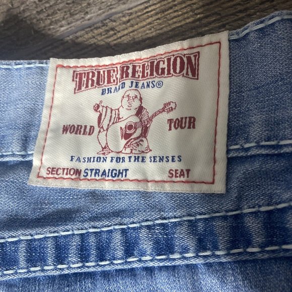 True Religion World Tour Straight Flap Pocket Jeans sz 32 - Picture 4 of 5